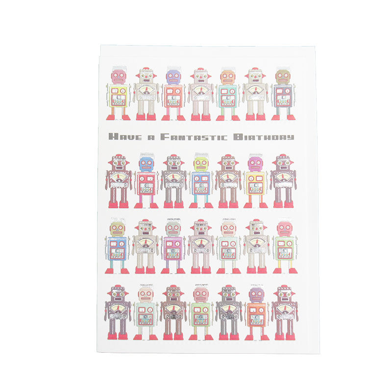 QUIRE オランダ製 グリーディングカード/Robots